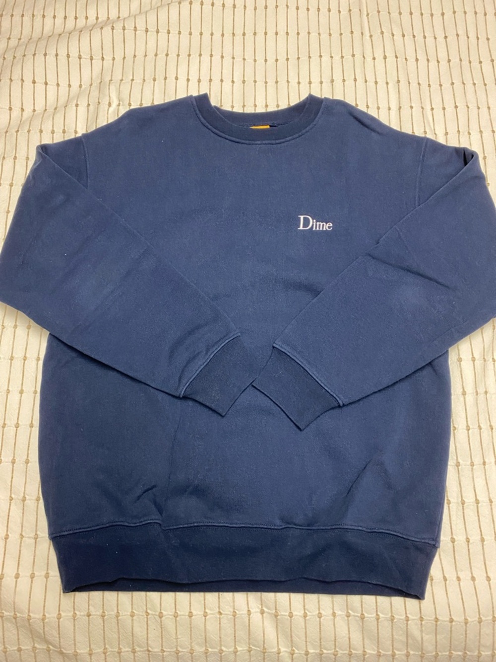 Dime Men’s Navy Crewneck Sweatshirt - Minimal Logo